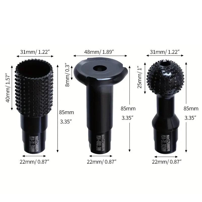 6229 Ahşap İşleme Törpü Seti 3 Parça (Avuç Taşlama Makinası İçin) ne işe yarar