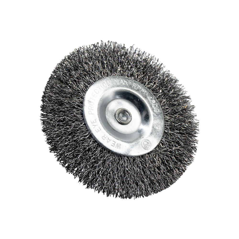 6241 Pimli Saçaklı Dairesel Tel Fırça Gri Telli 100 mm nasıl kullanılır