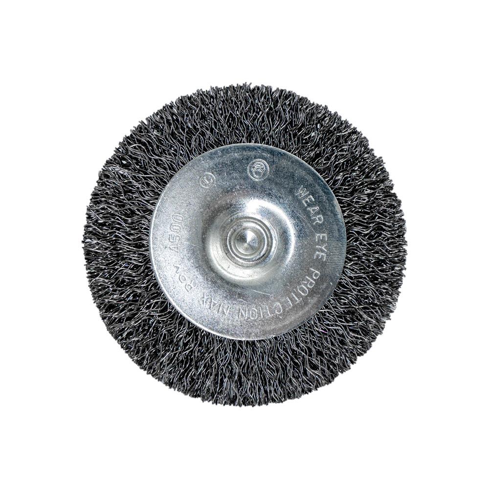 6245 Pimli Saçaklı Dairesel Tel Fırça Gri Telli 60 mm nasıl kullanılır