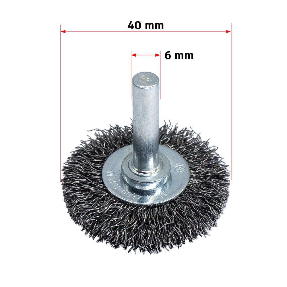 6249 Pimli Saçaklı Dairesel Tel Fırça Gri Telli 40 mm ne işe yarar