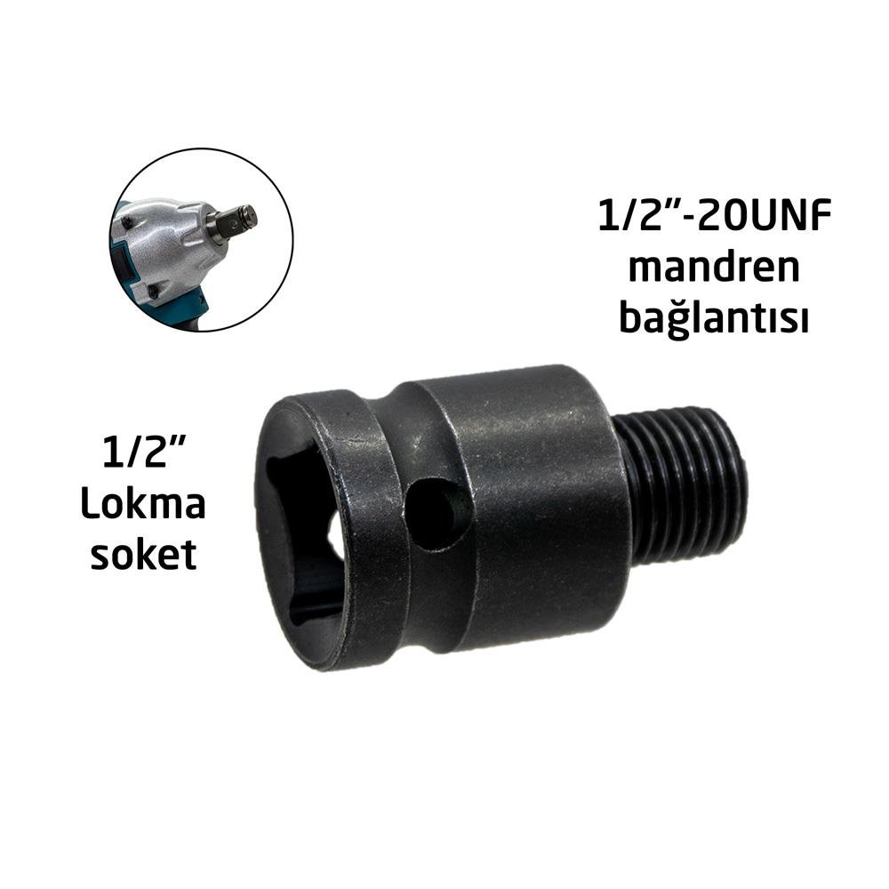 6262 1/2'' Somun Sökme Mandren Adaptörü 1/2''-20UNF nasıl kullanılır