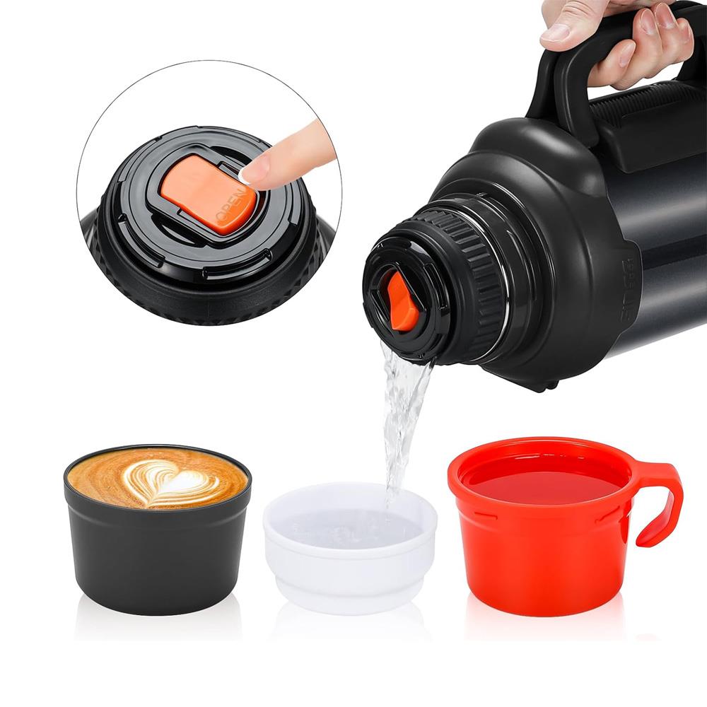 6271 Travel Pot Çelik Termos 4 Litre - Siyah ne işe yarar