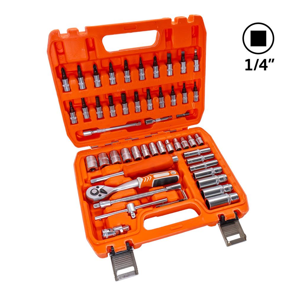 6388 Lokma ve Lokmalı Bits Uç Takımı 1/4'' - 53 Parça (72 Diş Cırcırlı) fiyatı