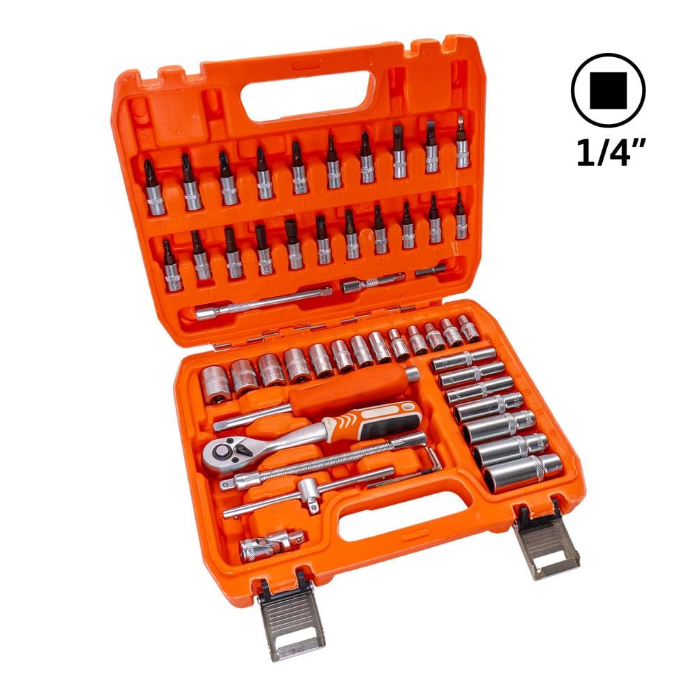 6388 Lokma ve Lokmalı Bits Uç Takımı 1/4'' - 53 Parça (72 Diş Cırcırlı) fiyatı