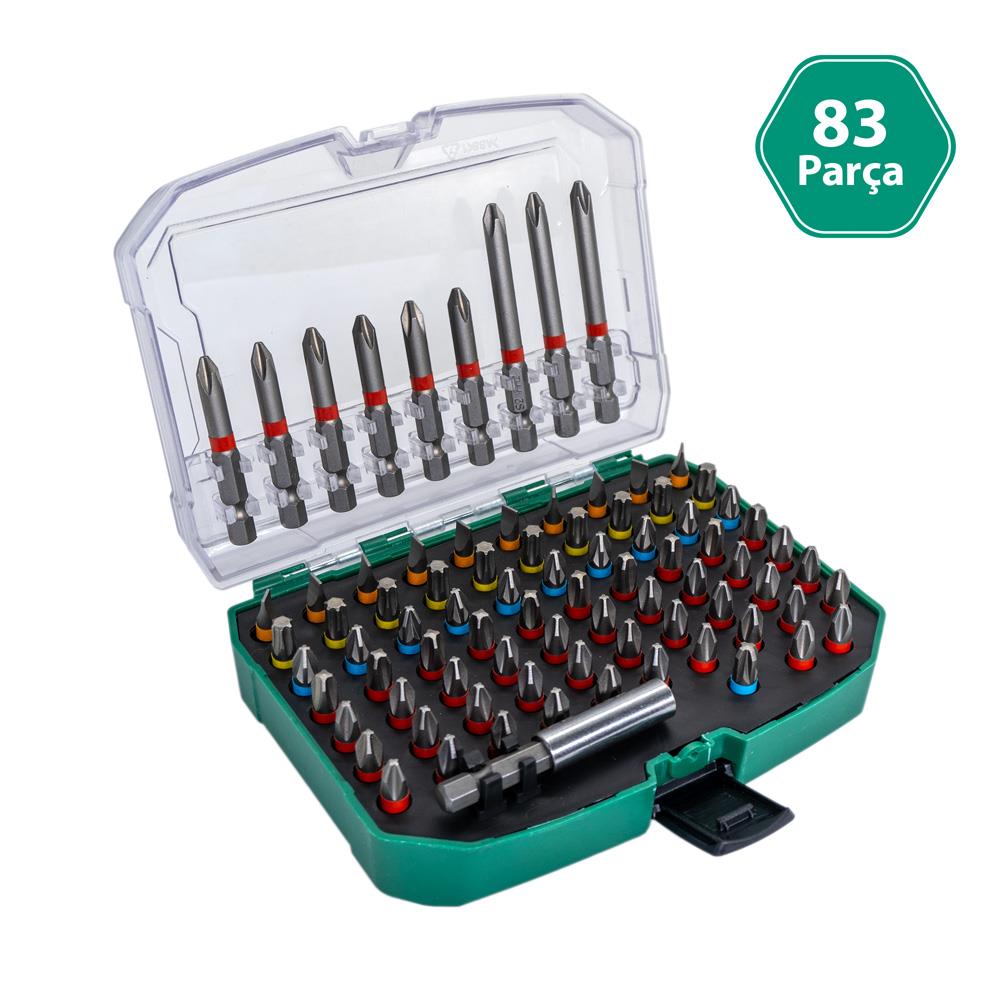 6419 Adaptörlü Bits Uç Vidalama Seti 83 Parça fiyatı