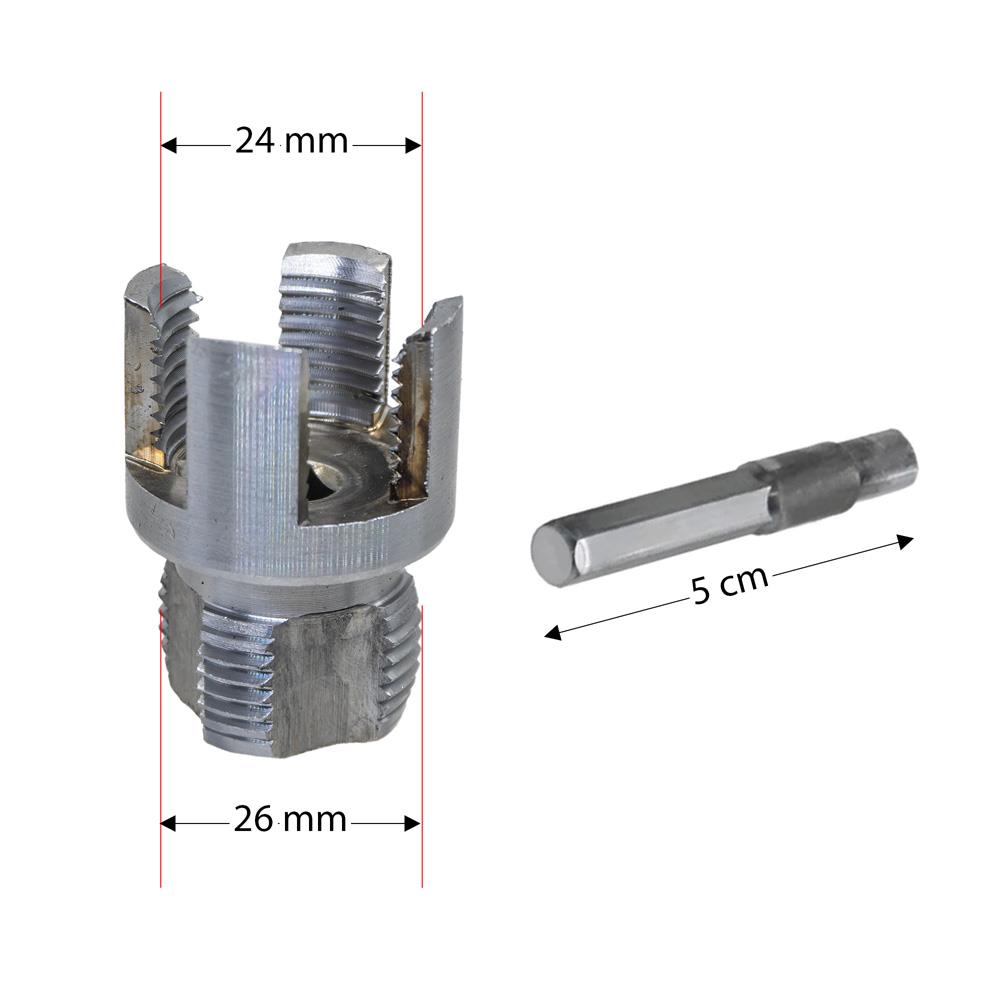 6424 PVC PPRC Boru İç ve Dış Diş Açma Aparatı 3/4'' (25 mm) nereden bulurum