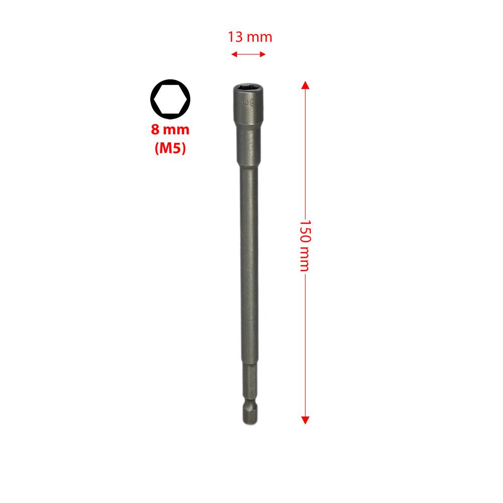 6465 Ekstra Uzun Manyetik Bits Lokma Somun Adaptörü 8x150 mm nereden bulurum