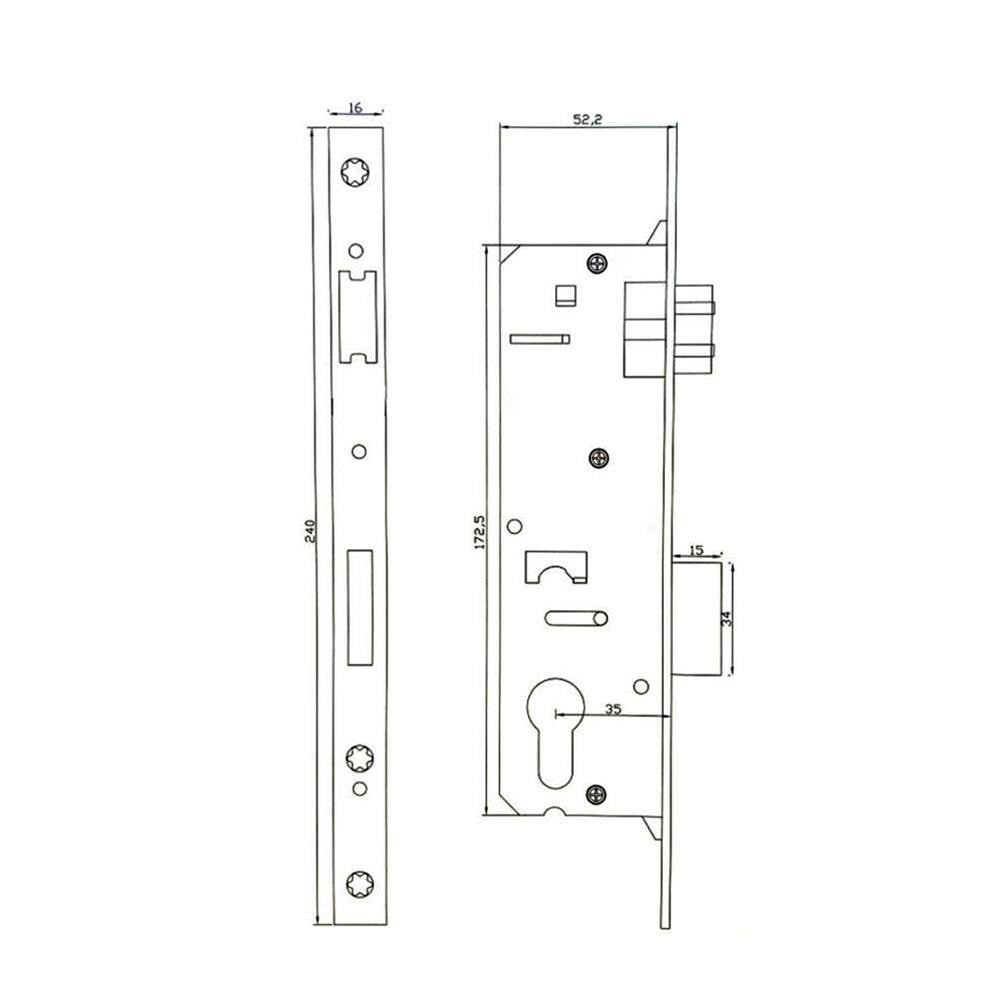 6483 PVC Pimapen Kapı Kilidi Yale Barelsiz 35 mm nasıl kullanılır