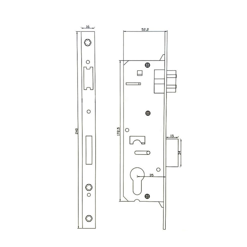 6483 PVC Pimapen Kapı Kilidi Yale Barelsiz 35 mm nasıl kullanılır