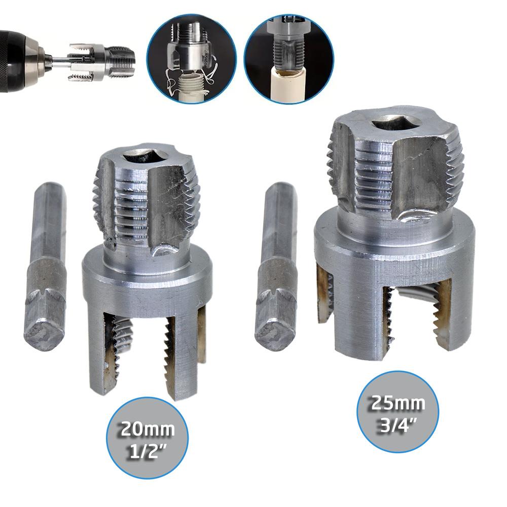 6484 PVC PPRC Boru İç ve Dış Diş Açma Aparatı 20/25 mm (2'li Set) fiyatı