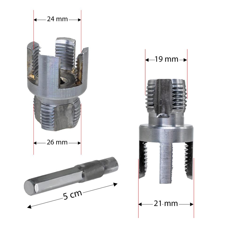 6484 PVC PPRC Boru İç ve Dış Diş Açma Aparatı 20/25 mm (2'li Set) ne işe yarar