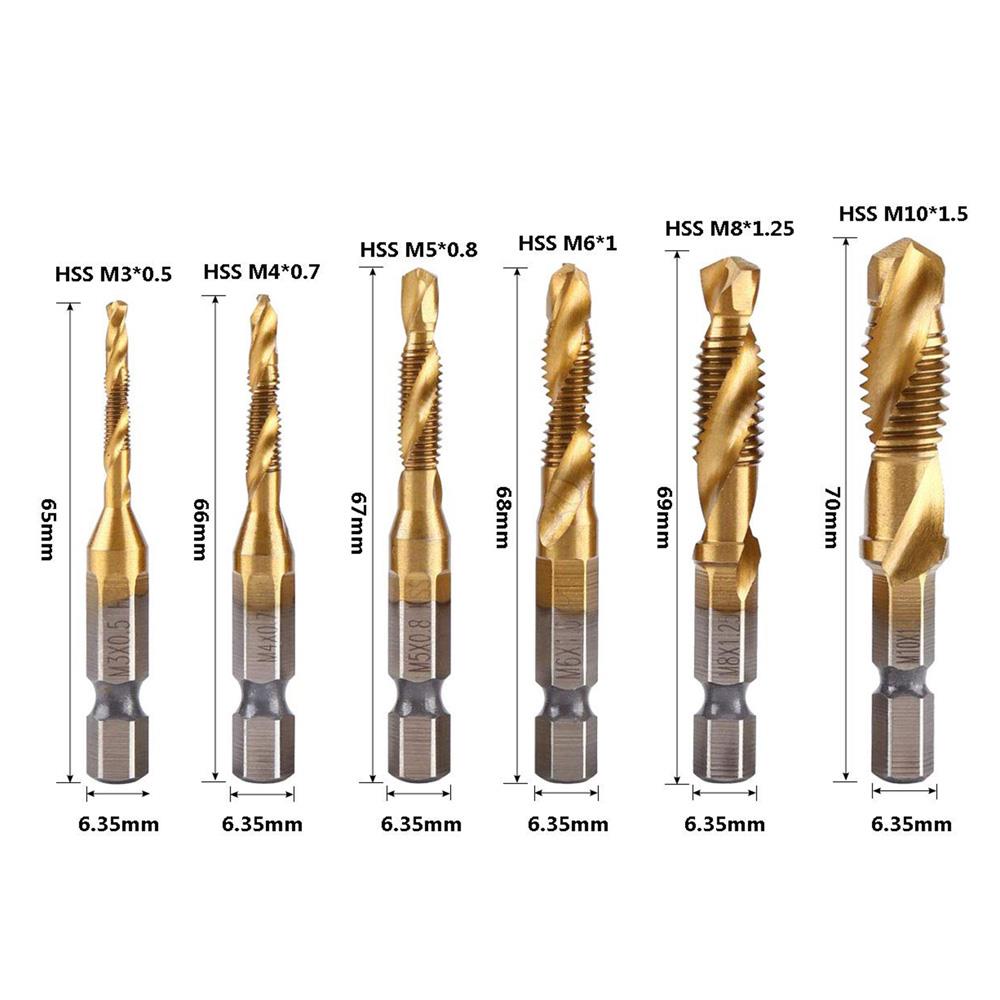6494 Bits Saplı Matkap Uçlu Metal Kılavuz Seti 6 Parça ne işe yarar