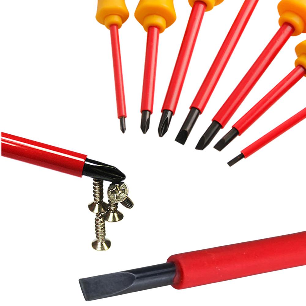 6498 Düz Yıldız İzoleli Tornavida Takımı 7 Parça ne işe yarar