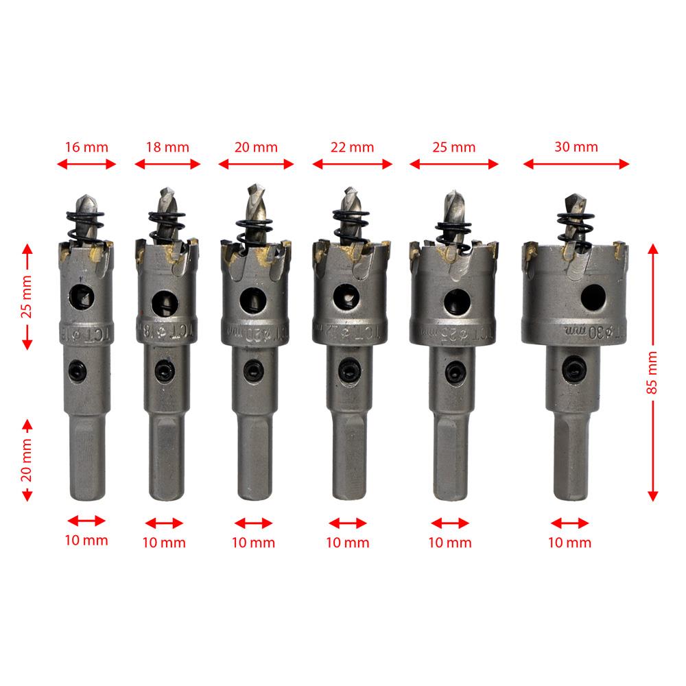 6505 TCT Paslanmaz Metal Delme Elmaslı Panç Seti 6 Parça nereden bulurum