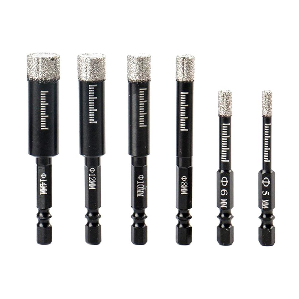 6508 Bits Saplı Cam Seramik Granit Fayans Delme Panç Seti 6 Parça ne işe yarar