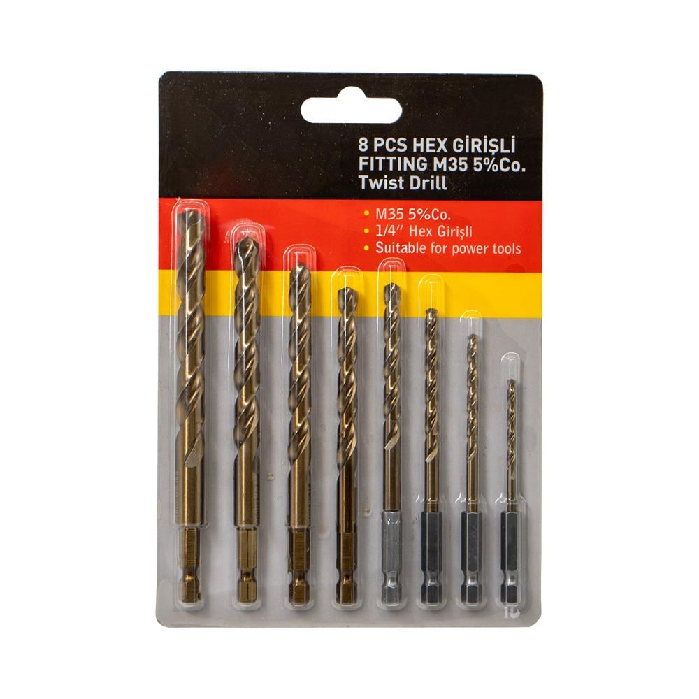 6523 Bits Saplı Pro Matkap Ucu Seti 3-10 mm (5% Kobaltlı) 8 Parça ne işe yarar