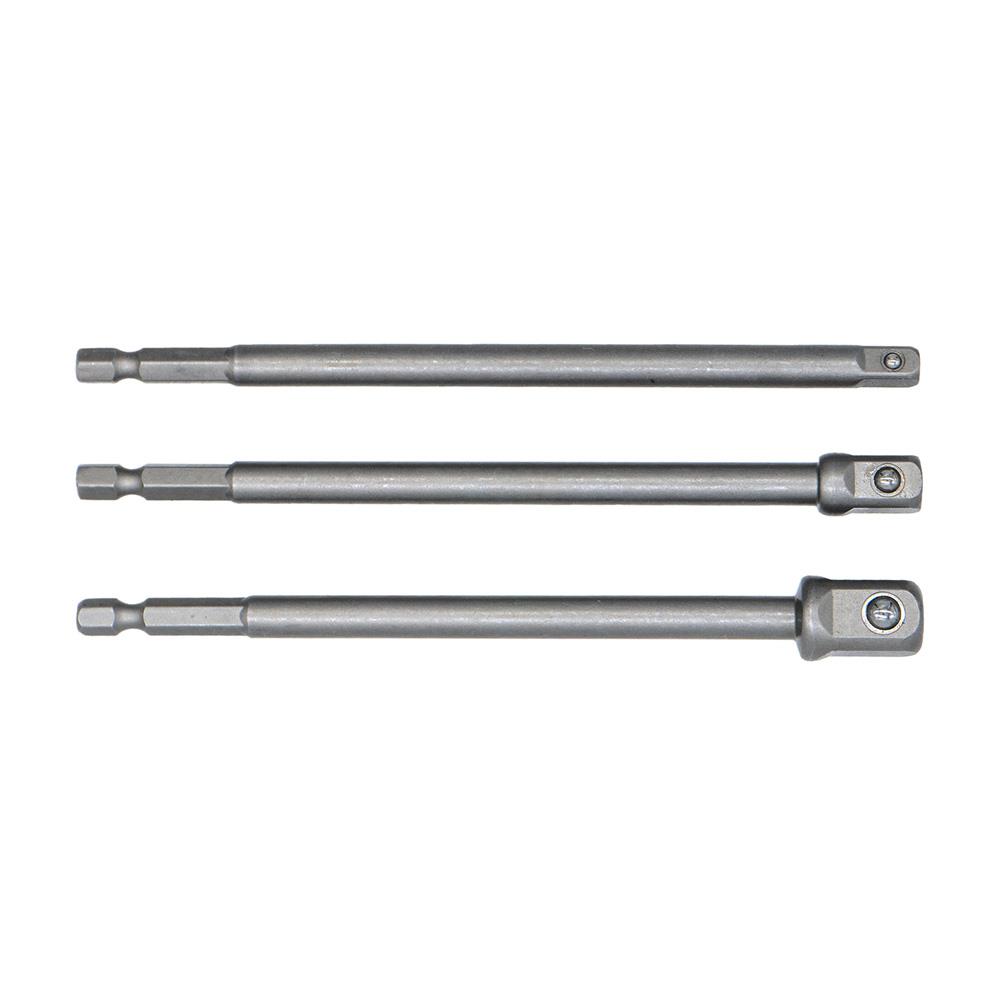 6534 Uzun Bits Saplı Lokma Adaptör Seti 150 mm (1/4'' - 3/8'' - 1/2'') fiyatı