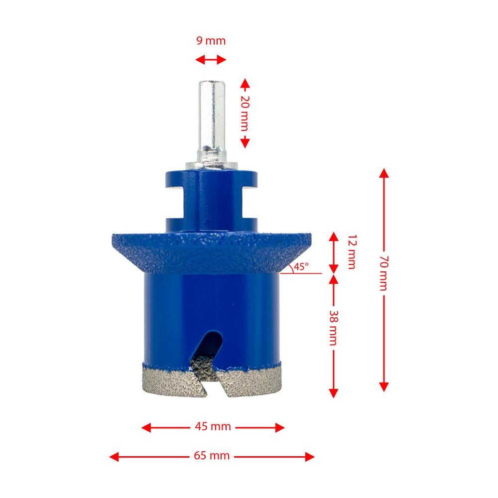 6541 Granit Mermer Seramik Delme Taşlama Pah Pançı 45/65 mm nereden bulurum