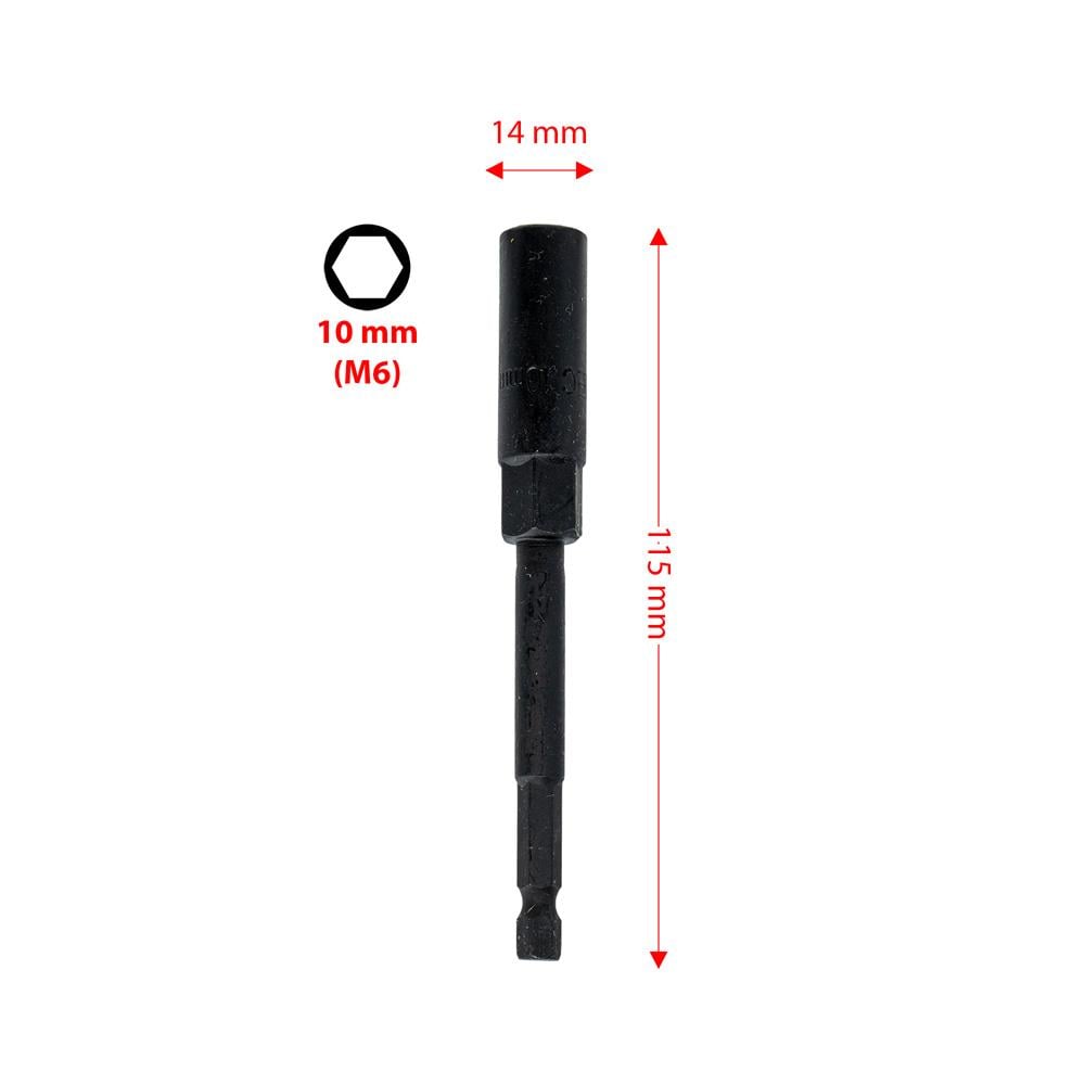 6545 Uzun Bits Lokma Somun Adaptörü 10x115 mm ne işe yarar