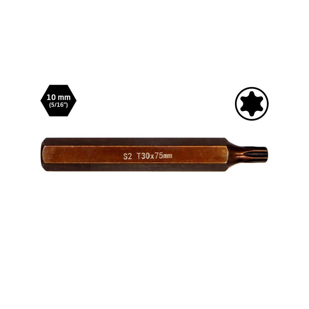 6566 Uzun Torx Bits Uç T30x75 mm (10 mm Saplı) fiyatı