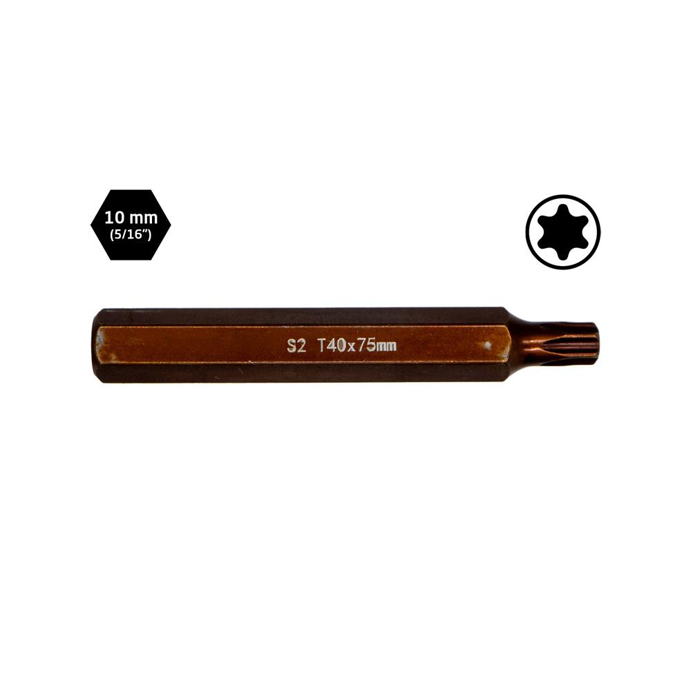 6567 Uzun Torx Bits Uç T40x75 mm (10 mm Saplı) fiyatı