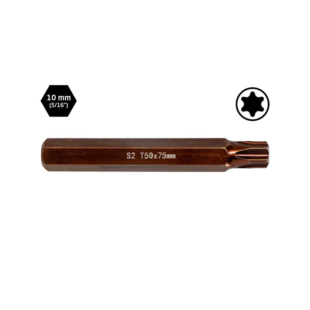 6569 Uzun Torx Bits Uç T50x75 mm (10 mm Saplı) ne işe yarar