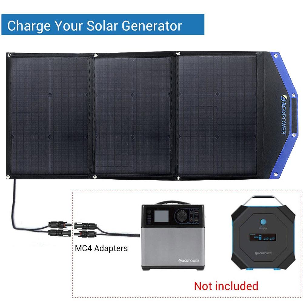 Acopower AP3XSP 3x30Watt Çanta Tipi Katlanabilir Güneş Enerji Paneli ne işe yarar