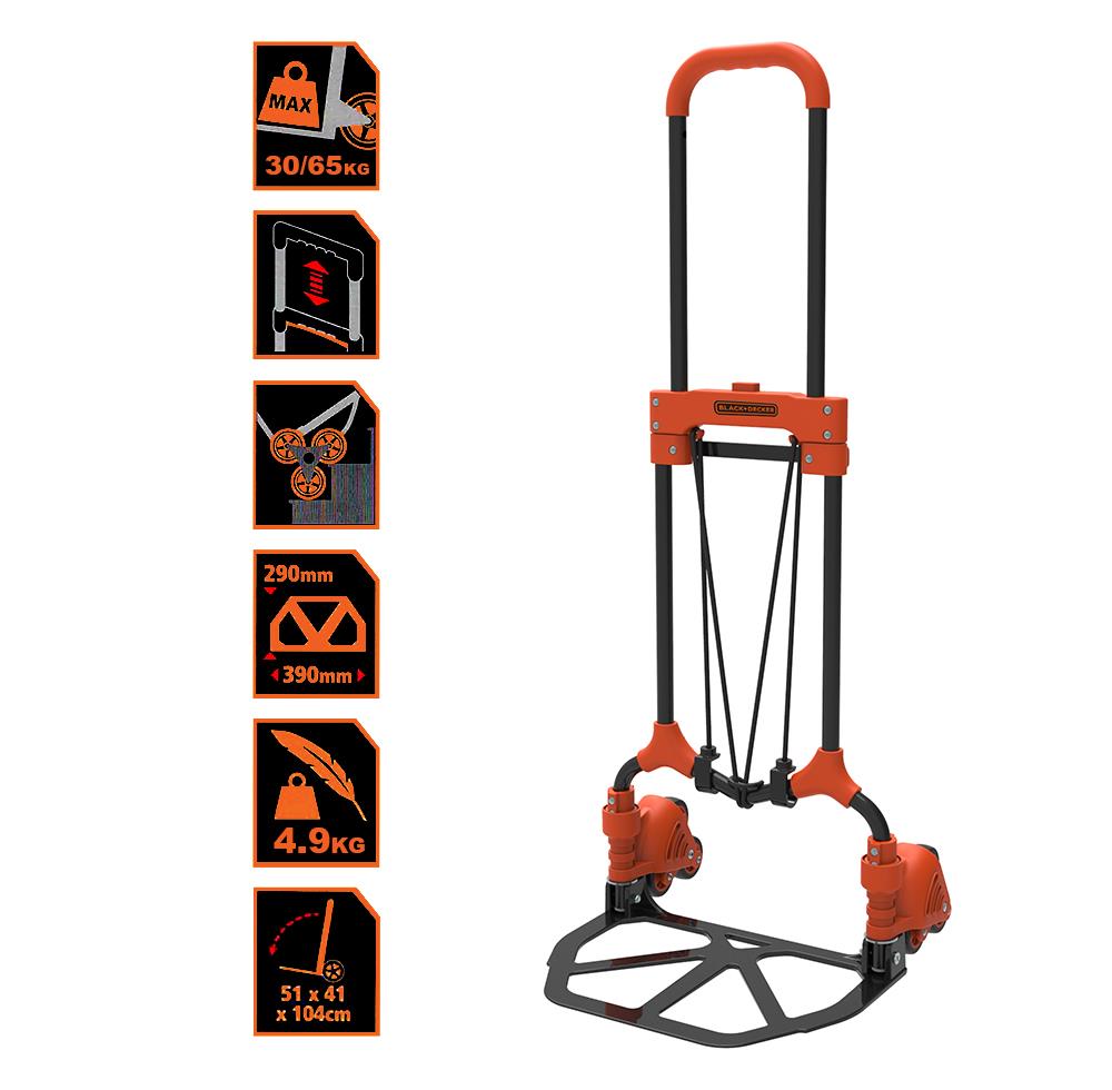 BLACK+DECKER BH201 30/65Kg Merdiven Çıkabilen Katlanır El Arabası nasıl kullanılır
