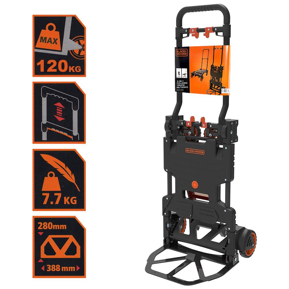BLACK+DECKER BH206 55/120Kg Çok Fonksiyonlu Katlanır El Arabası nasıl kullanılır