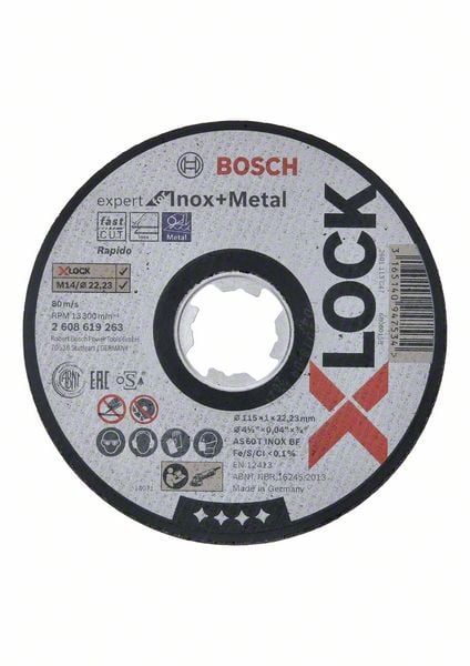 BOSCH 115x1 mm X-Lock Expert Inox Kesme Taşı fiyatı