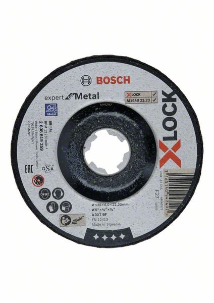 BOSCH 125x6 mm X-Lock Expert Metal Taşlama Taşı fiyatı