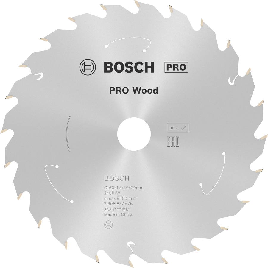 BOSCH 160x20x1,5 mm 24 Diş Ahşap Elmas Daire Testere Bıçağı fiyatı