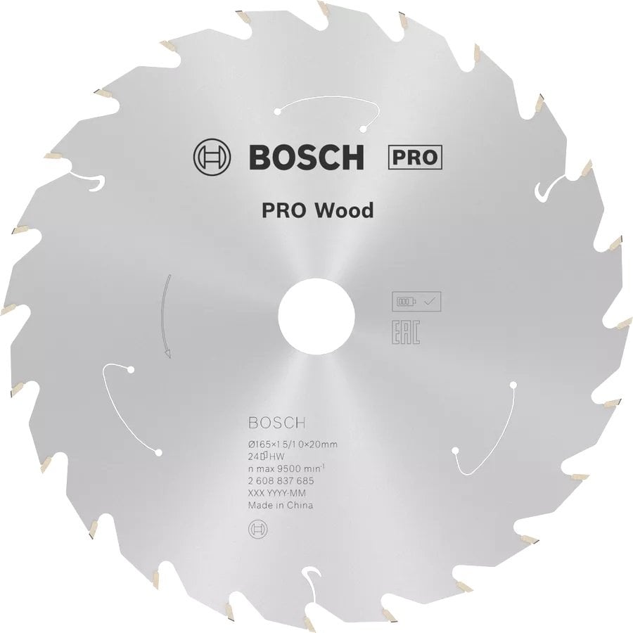 BOSCH 160x20x1,5 mm 24 Diş PRO Wood Ahşap Elmas Daire Testere Bıçağı fiyatı