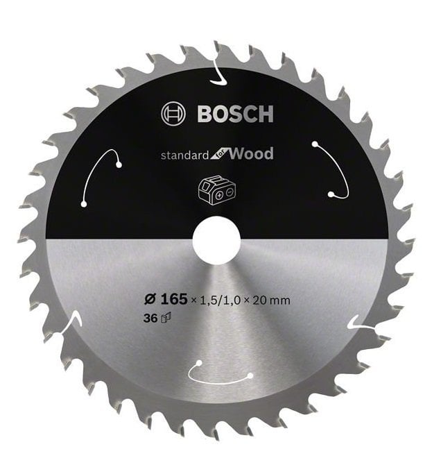 BOSCH 165 x 1,5 x 20 mm 36 Diş Ahşap Elmas Daire Testere Bıçağı fiyatı
