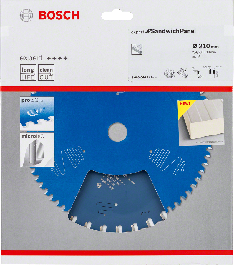 BOSCH 210 mm 36 Diş Daire Testere Bıçağı (Sandviç Paneller İçin) nasıl kullanılır