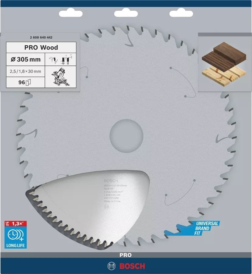 BOSCH 305x30x2,5 mm 96 Diş PRO Wood Ahşap Elmas Daire Testere Bıçağı(2608640442) nasıl kullanılır