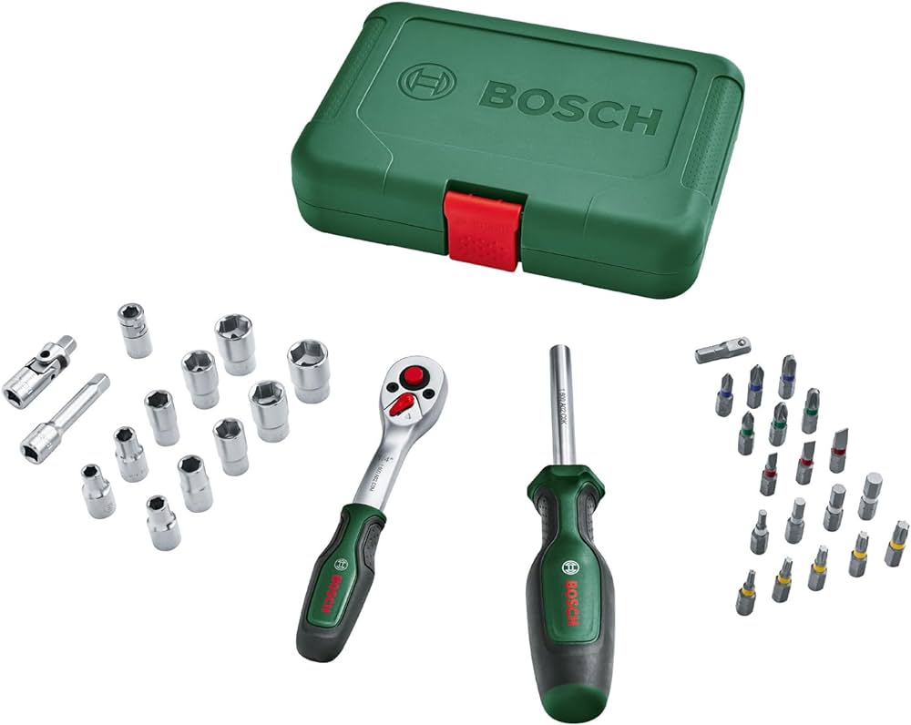 BOSCH 34 Parça Cırcırlı Tornavida ve Lokma Takımı (1600A02BY1) fiyatı