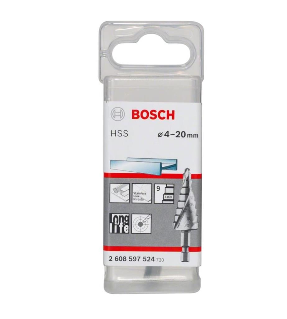 BOSCH 4-20 mm HSS Kademeli Matkap Ucu Altıgen Saplı (2608597524) nasıl kullanılır