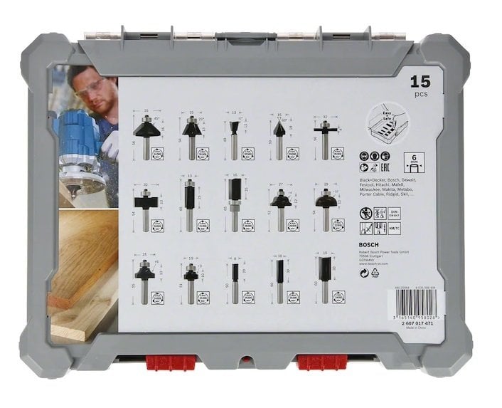 BOSCH 6 mm Profesyonel Ahşap Freze Bıçak Seti 15 Parça (2607017471) nasıl kullanılır