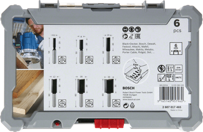 BOSCH 6 mm Saplı Profesyonel Ahşap Freze Bıçak Seti 6 Parça (2607017465) nasıl kullanılır