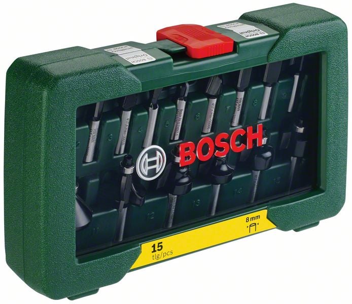 BOSCH 8 mm Ahşap Freze Uç Seti 15 Parça (2607019469) nasıl kullanılır