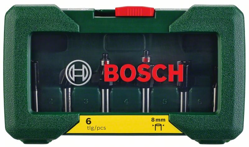 BOSCH 8 mm Ahşap Freze Uç Seti 6 Parça (2607019463) nasıl kullanılır