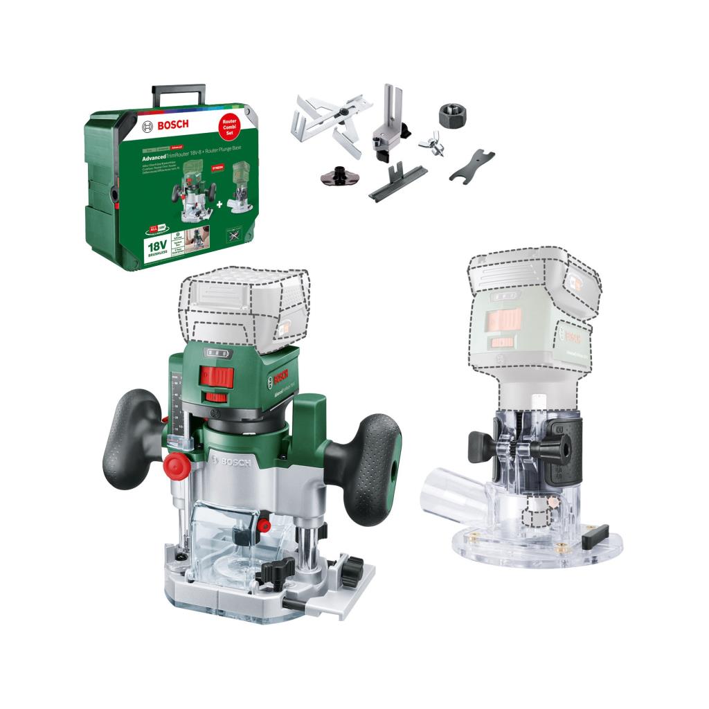 BOSCH AdvancedTrimRouter 18V-8 Combi Akülü Freze Makinası Seti (Akü ve Şarj Aleti Hariç) fiyatı