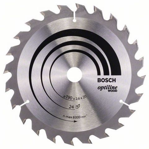 BOSCH Ahşap İçin 190x20 mm 24 Diş Daire Testere Bıçağı fiyatı