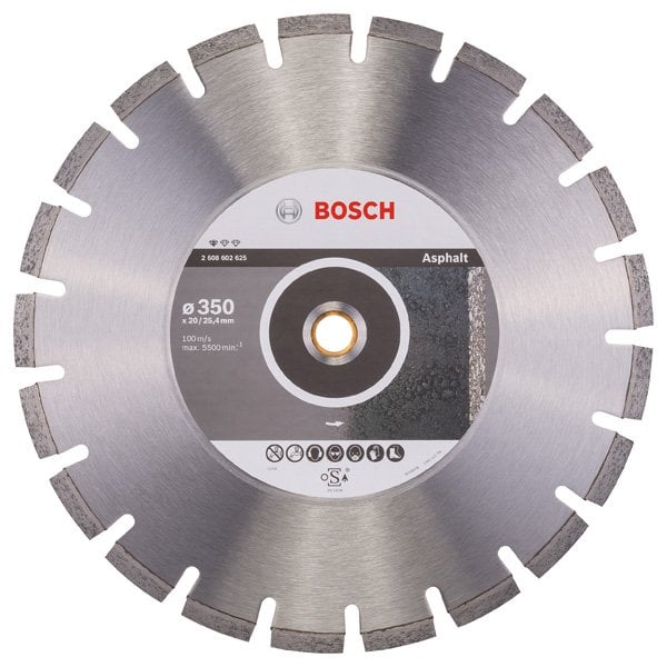 BOSCH Asfalt Kesme İçin Elmas Testere 350 mm fiyatı