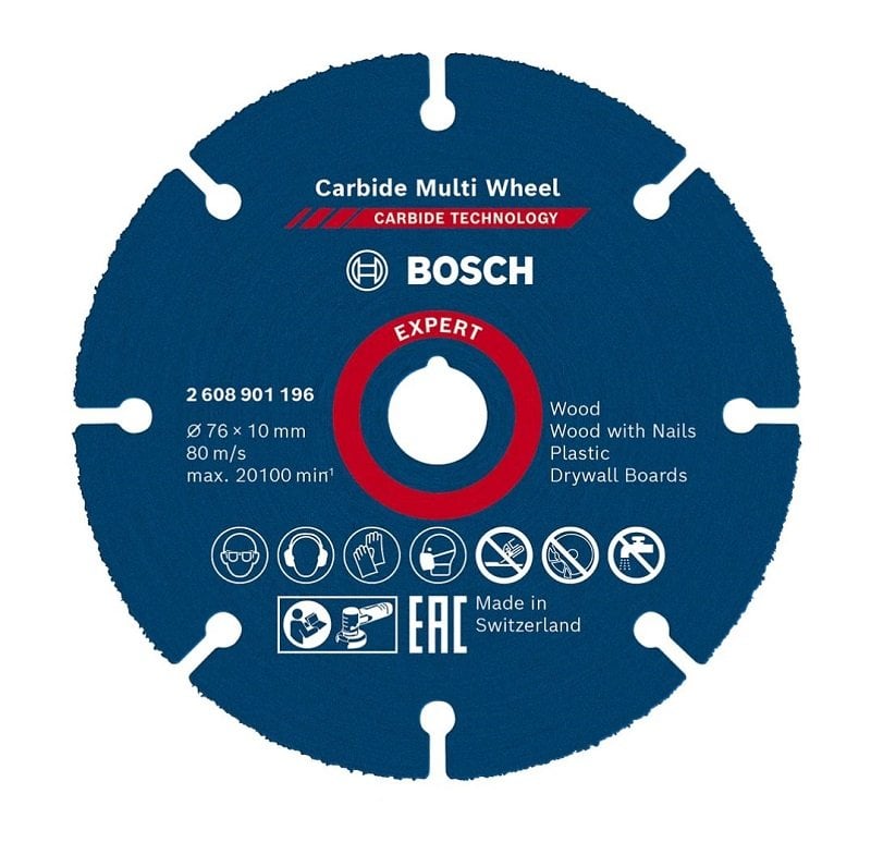 BOSCH Carpide Multi Whell Çok Amaçlı Elmas Kesici Disk 76 mm (2608901196) fiyatı