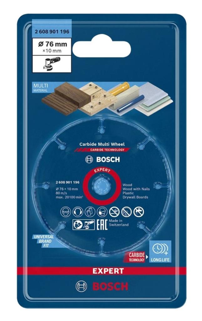 BOSCH Carpide Multi Whell Çok Amaçlı Elmas Kesici Disk 76 mm (2608901196) nasıl kullanılır