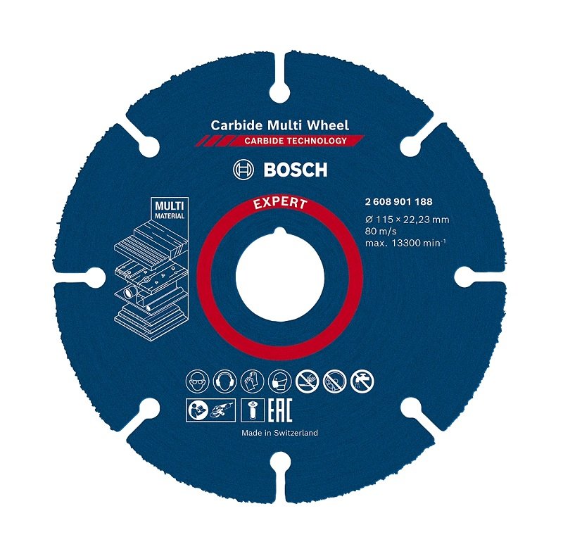 BOSCH Carpide Multi Whell Taşlama İçin Ahşap Kesme Diski 115 mm (Elmas uçlu) fiyatı