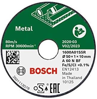 BOSCH EASYCUT&GRIND Metal Kesme Taşı 50x1 mm 3 Parça fiyatı