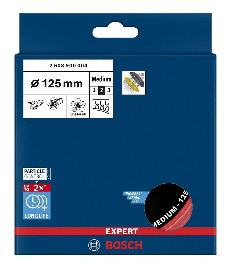 BOSCH EXPERT GEX 34-125 İçin Yedek Zımpara Taban 125 mm Orta Sert nasıl kullanılır